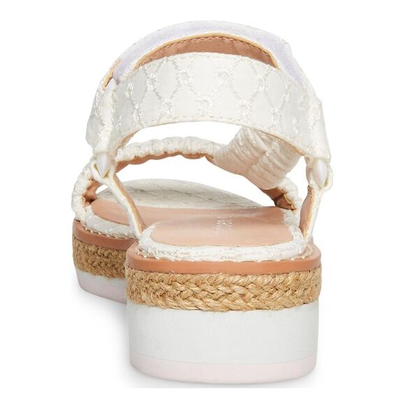 NWT MADDEN GIRL Womens White At Straps Gigi Wedge Slingback Sandal 7 M - Picture 3 of 5